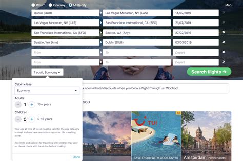 skyscanner multicity